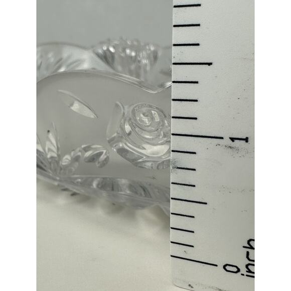 Oneida, Southern Gardens Heart-Shaped Tray, Cut Lead Crystal, NIB, Beautiful! - Picture 5 of 5
